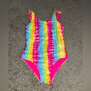 Girl’s One Piece Rainbow Swimsuit